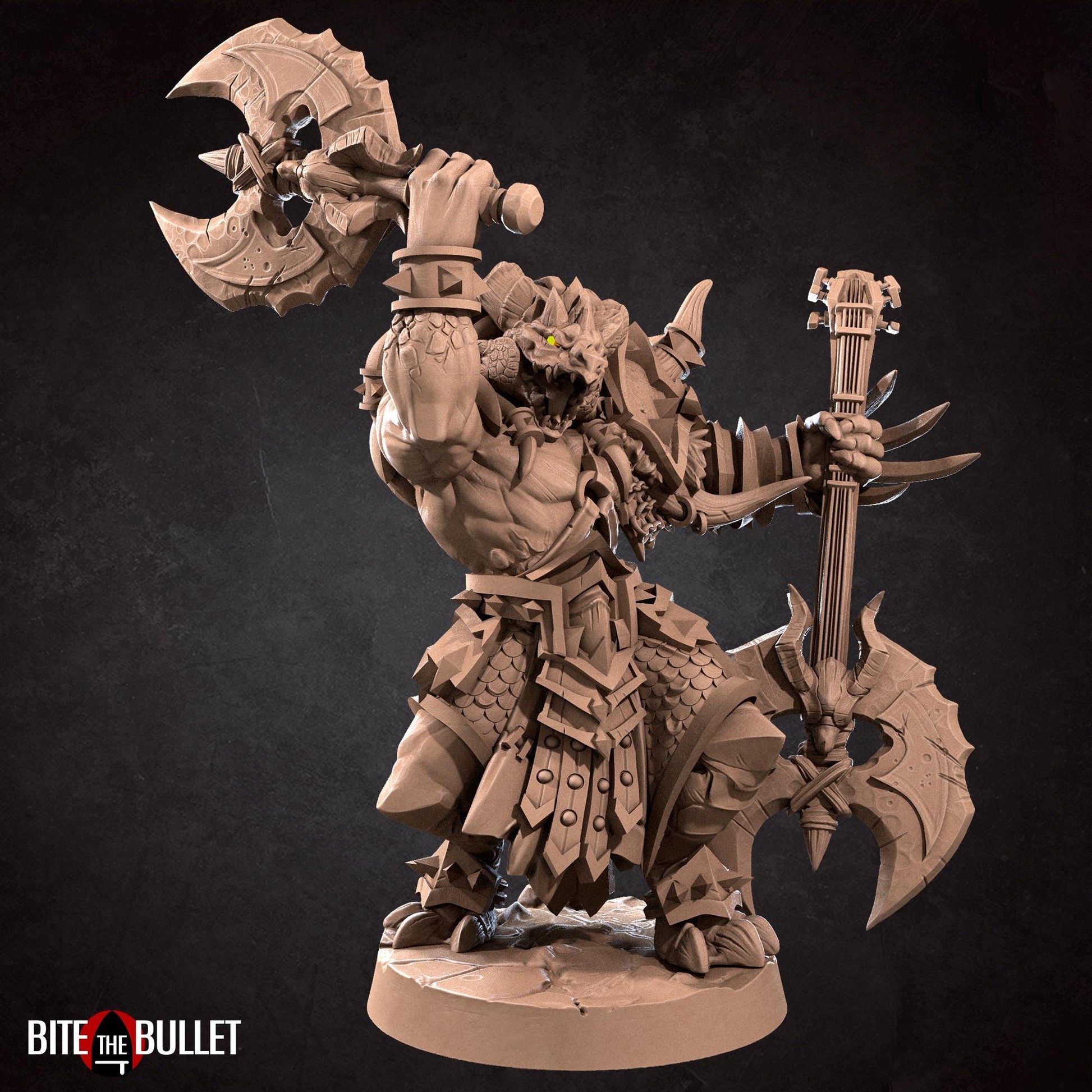 Dragonborn Bard Miniature | Bite the Bullet