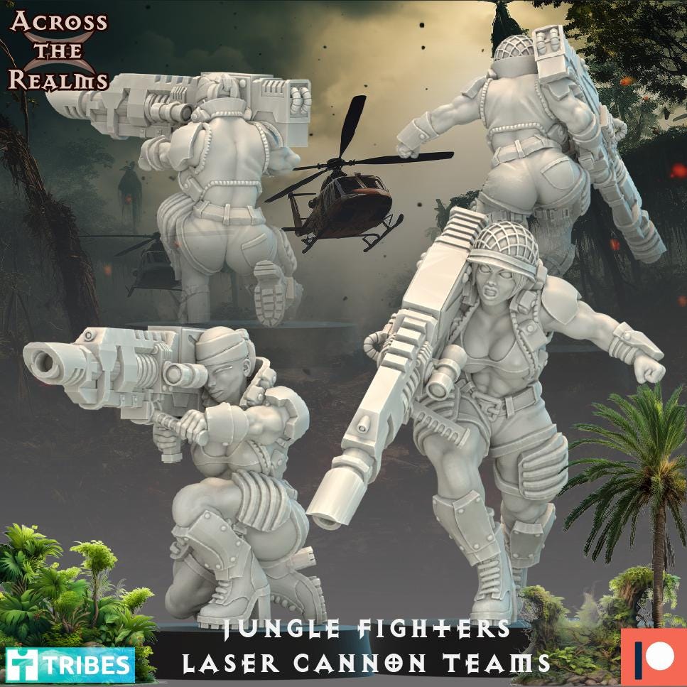 Jungle Fighters Laser Cannon Team | Across the Realms