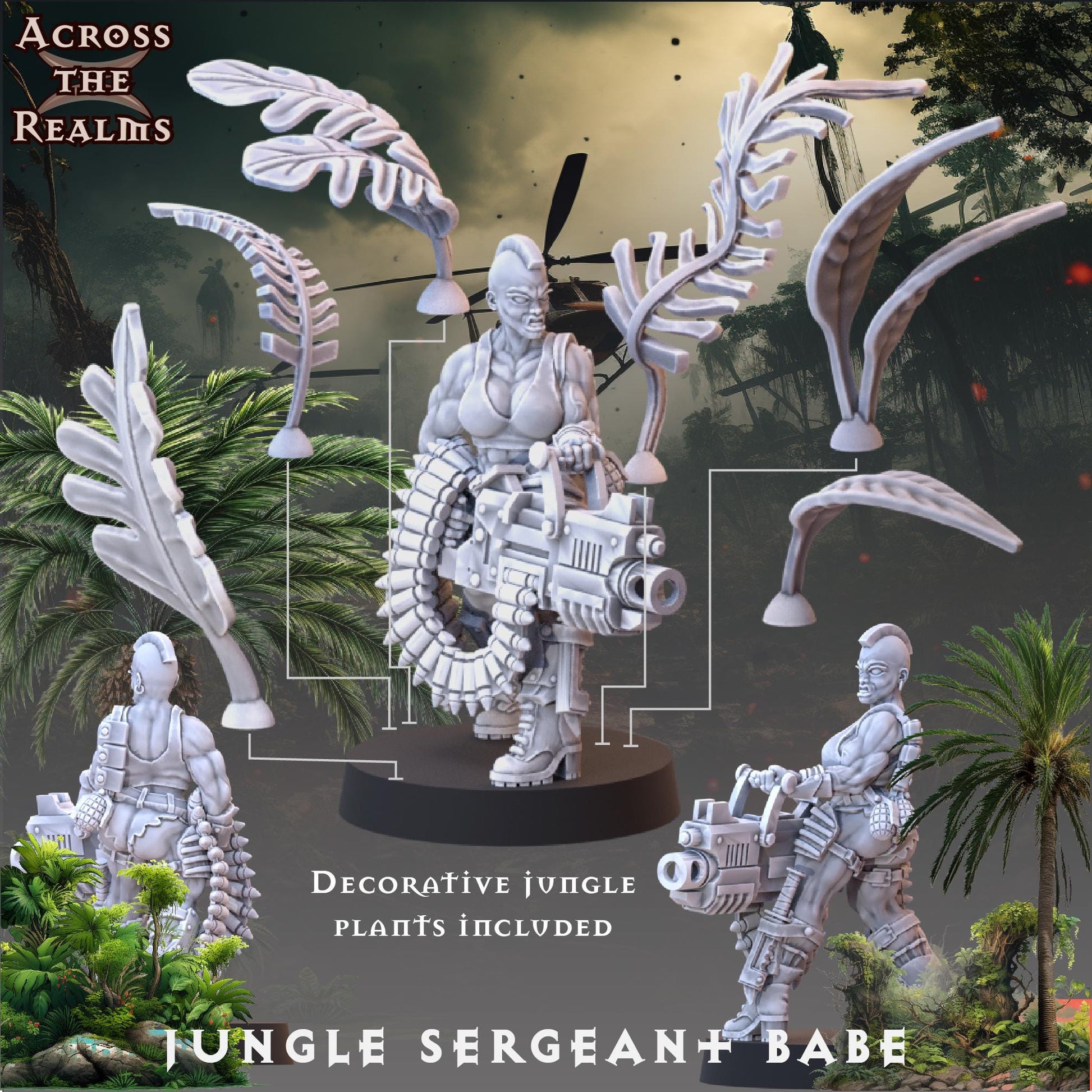Jungle Sargeant Miniature | Across the Realms