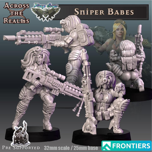 Sniper Babe Miniatures | Across the Realms