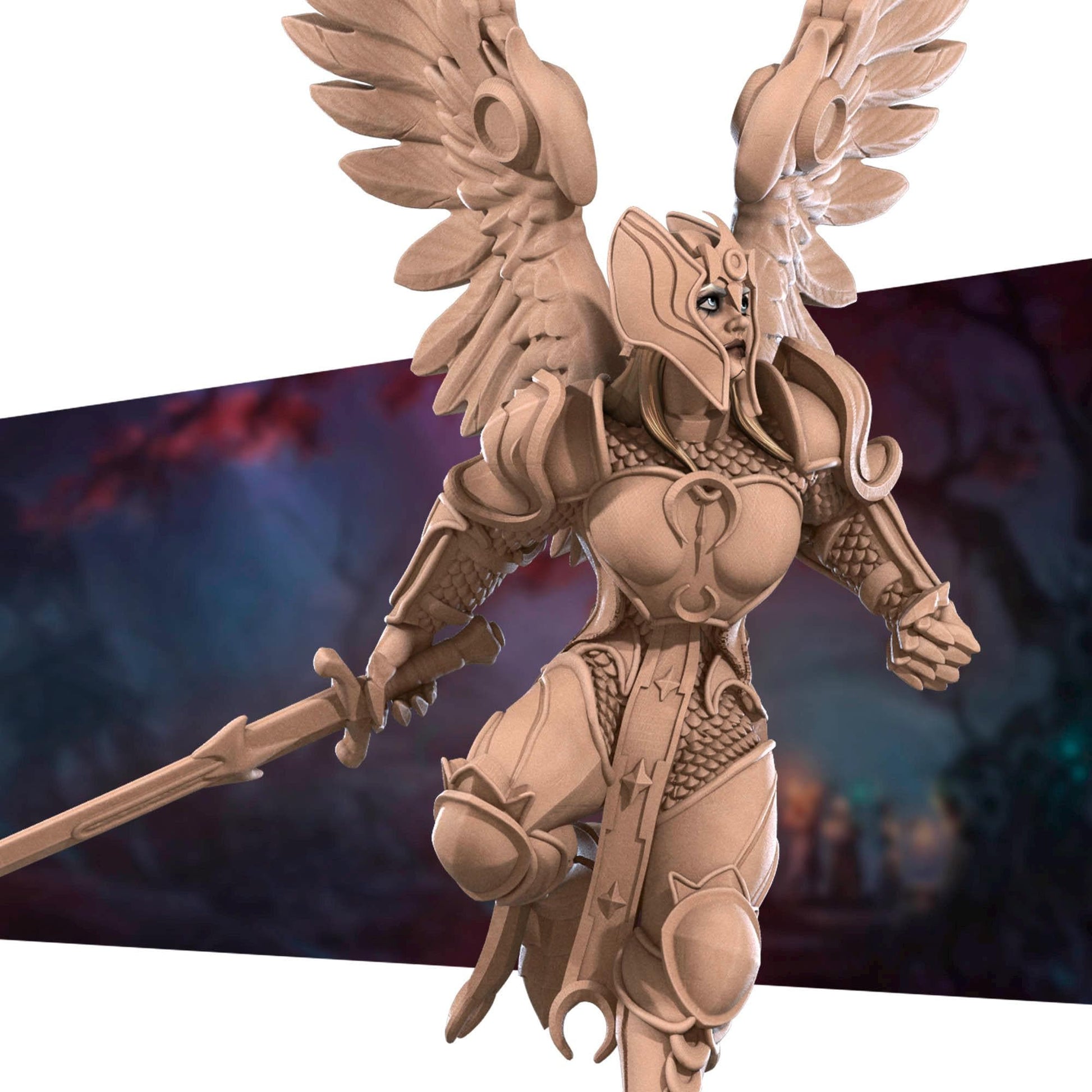 Aasimar Paladin Miniature | Bite the Bullet