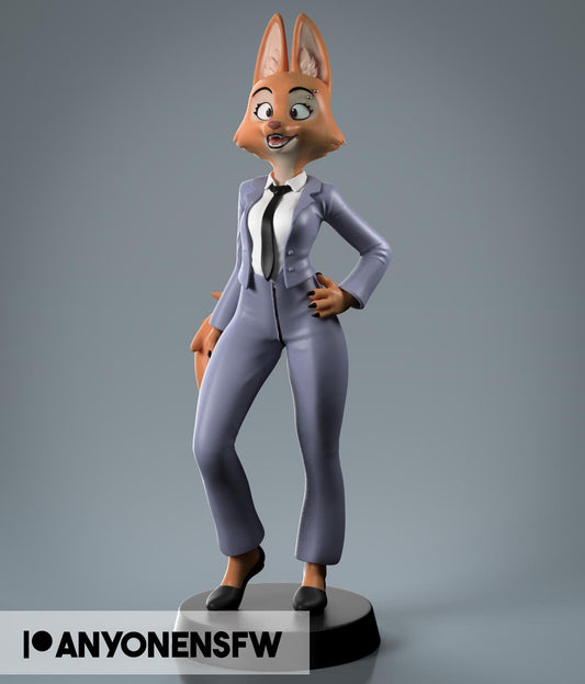 Fox Lady Model Kit | 3D Resin Printed Figurine | Anyone
