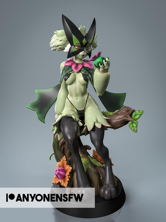 Green Cat Girl Model Kit | 3D Resin Printed Figurine | Anyone