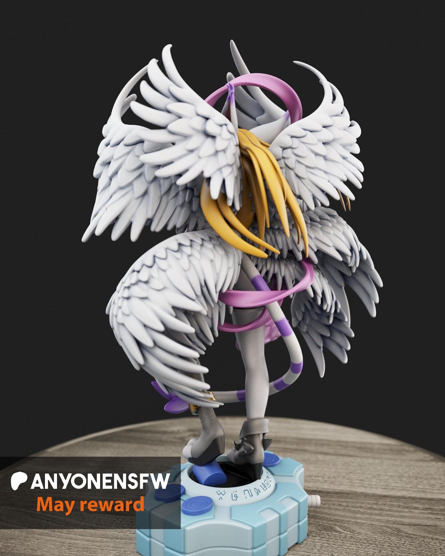 Angel Furry Girl Model Kit | 3D Resin Printed Figurine | Anyone