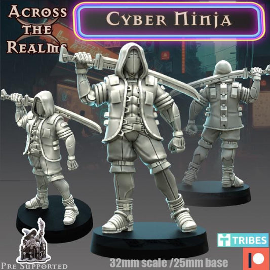 Cyber Ninja Miniature | Across the Realms