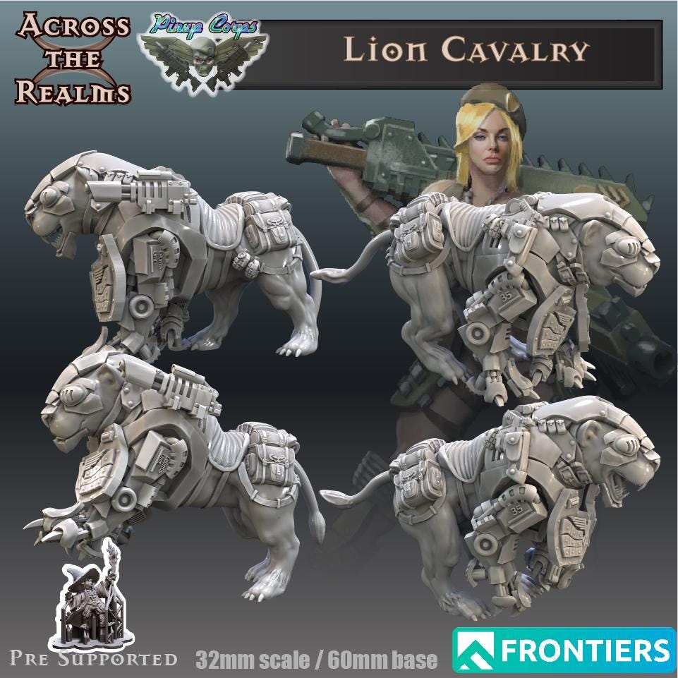 Lion Cavalry Miniatures | Across the Realms