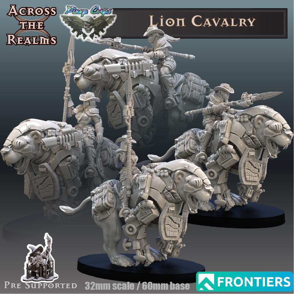 Lion Cavalry Miniatures | Across the Realms
