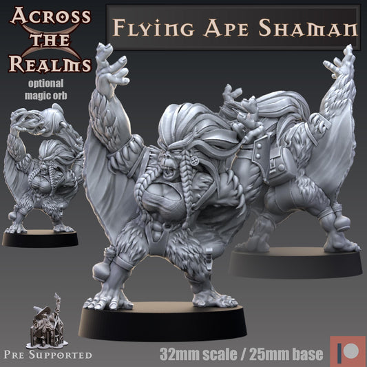Flying Ape Shaman Miniature | Across the Realms