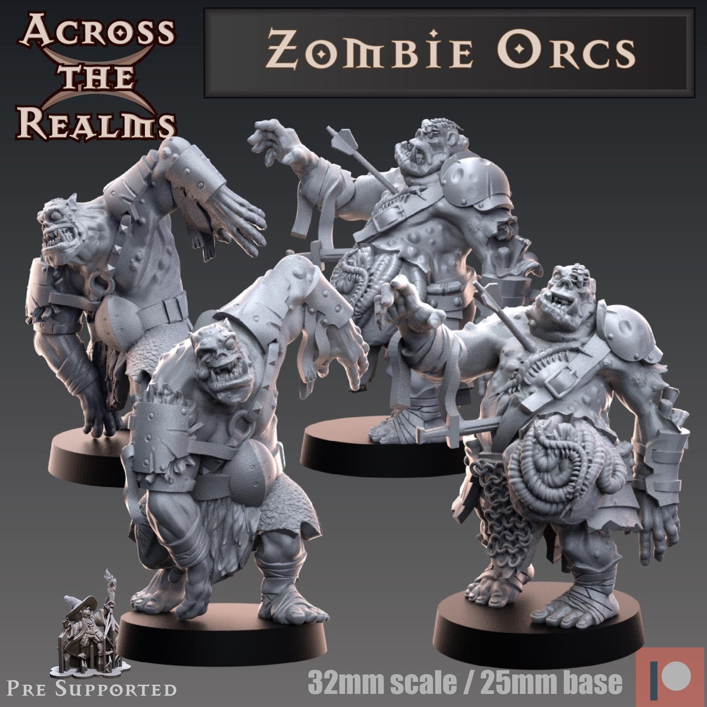 Zombie Orc Miniatures | Across the Realms