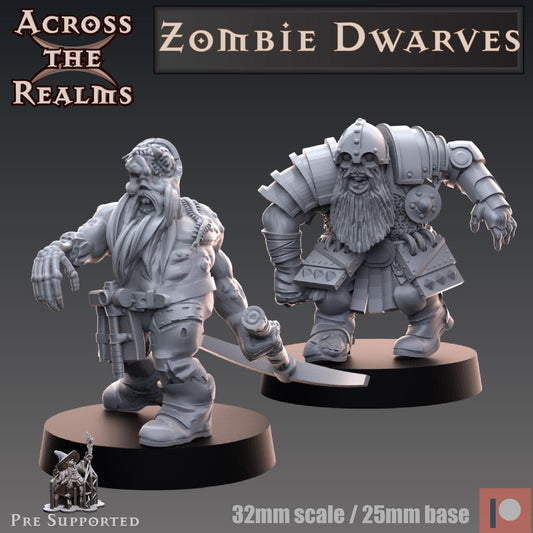 Zombie Dwarf Miniatures | Across the Realms
