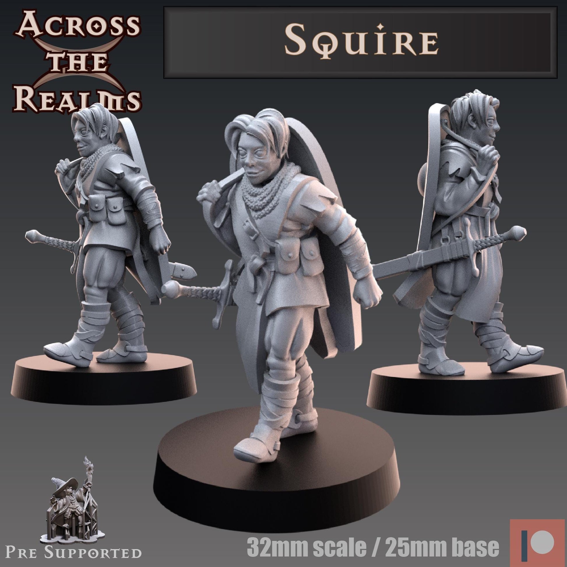 Squire Miniature | Across the Realms