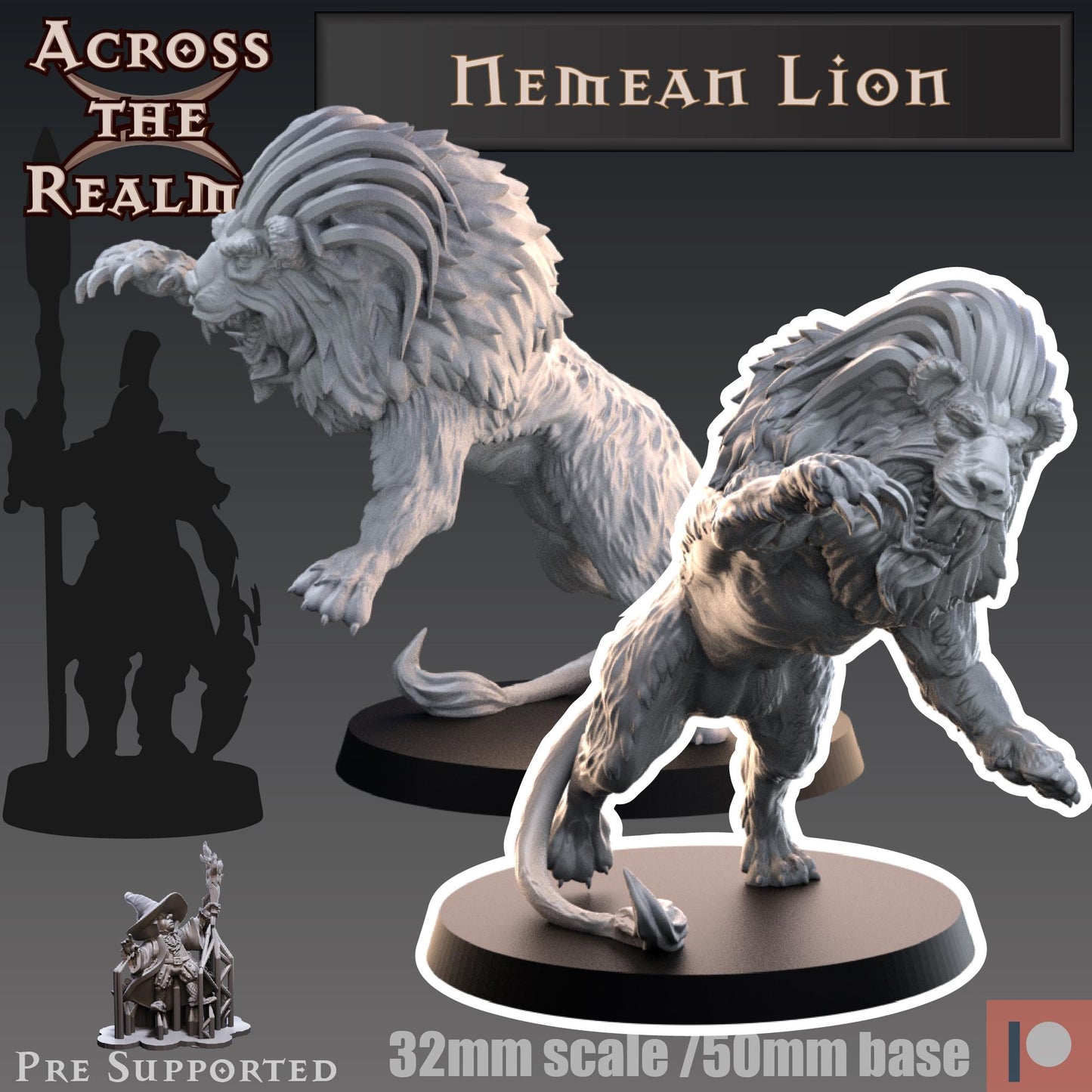 Nemean Lion Miniature | Across the Realms