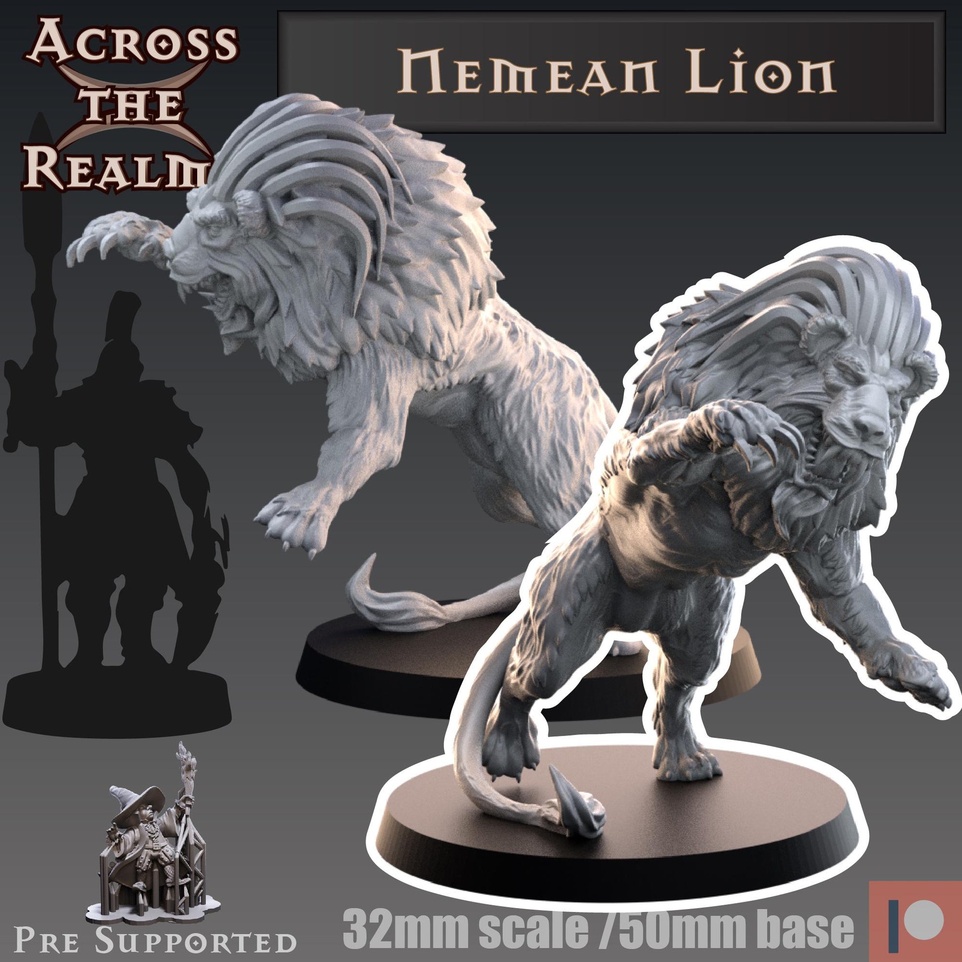 Nemean Lion Miniature | Across the Realms