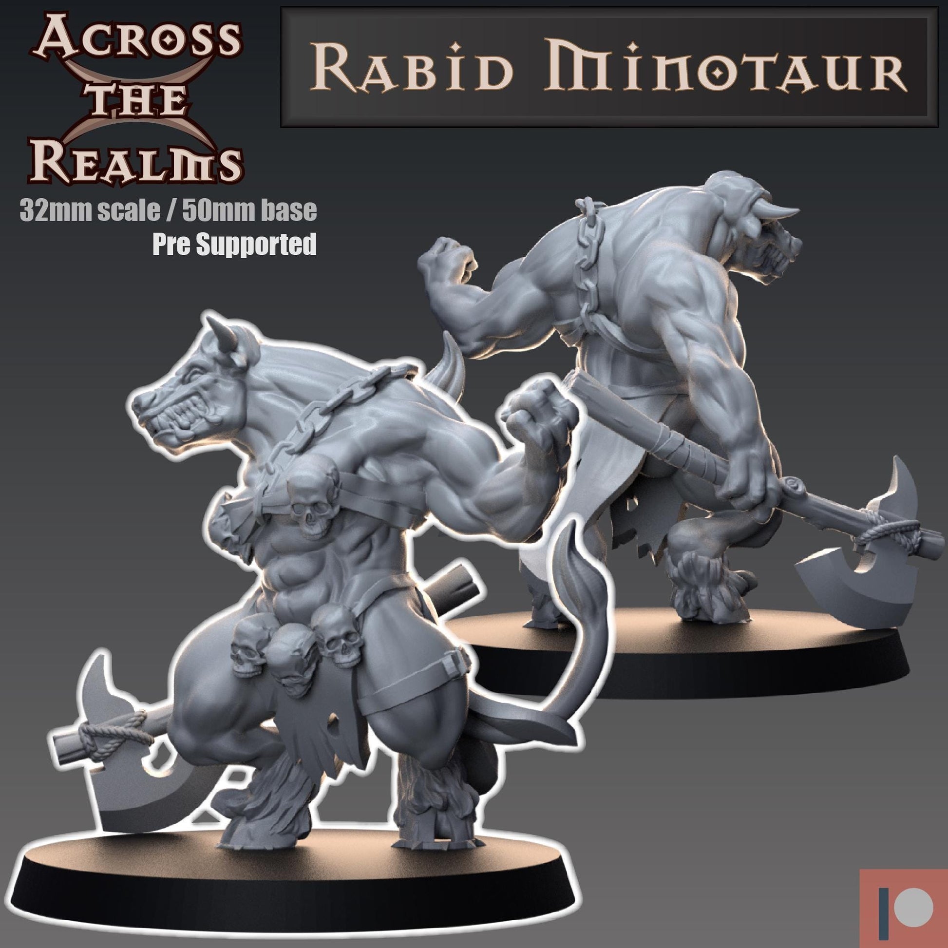 Rabid Minotaur Miniature | Across the Realms