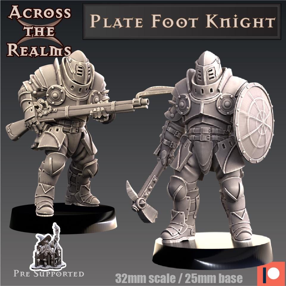 Plate Foot Knight | Across the Realms