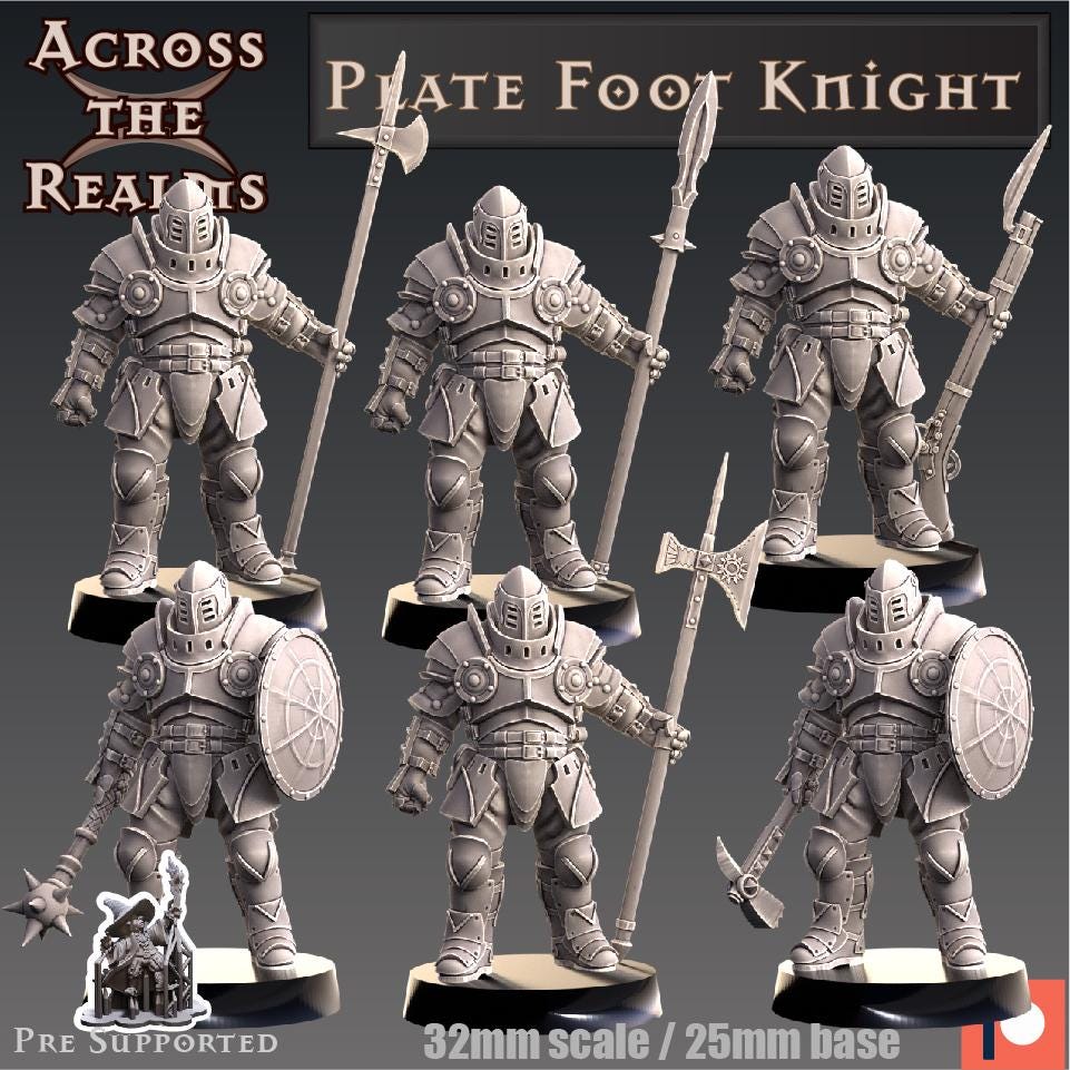 Plate Foot Knight | Across the Realms