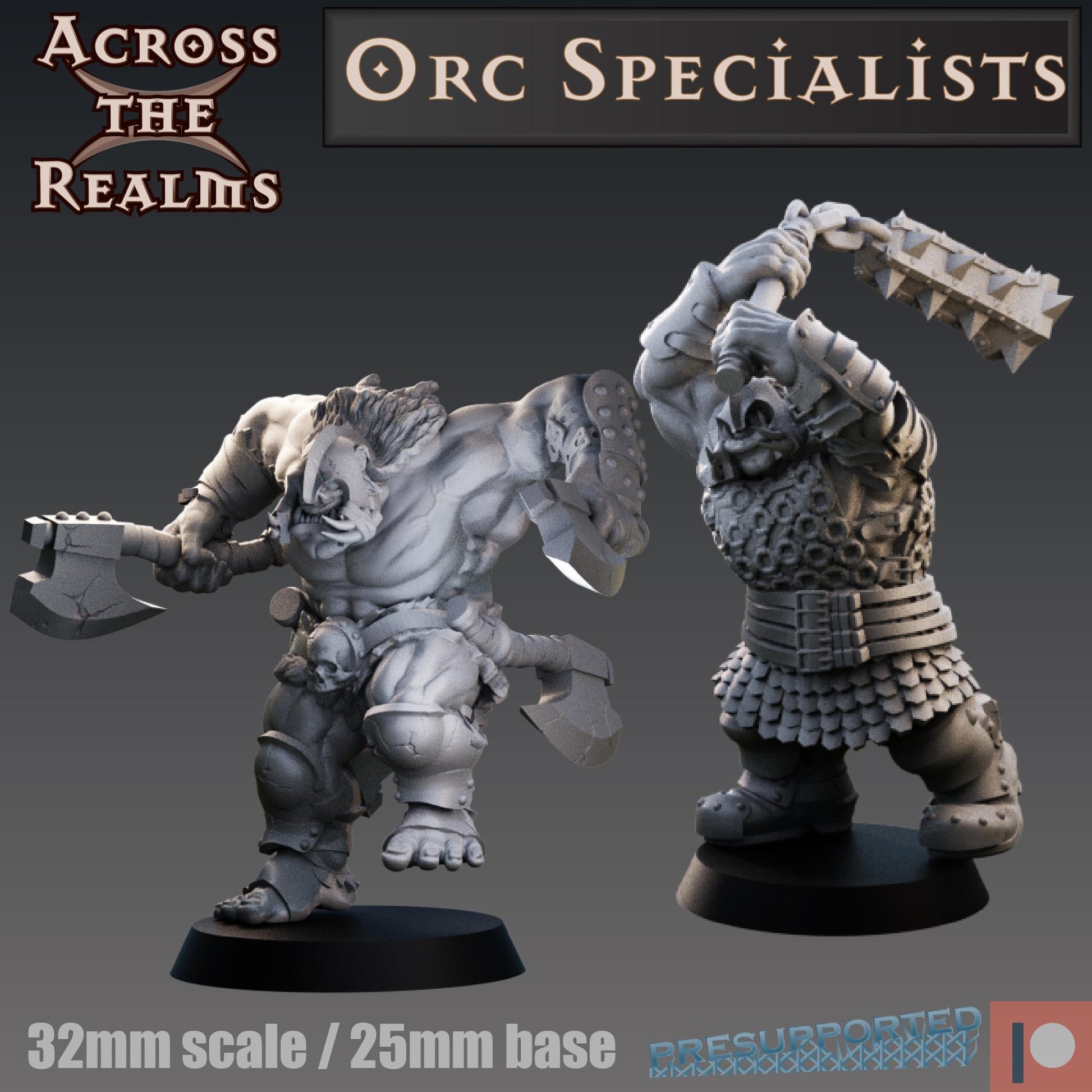 Orc Specialist Miniatures | Across the Realms
