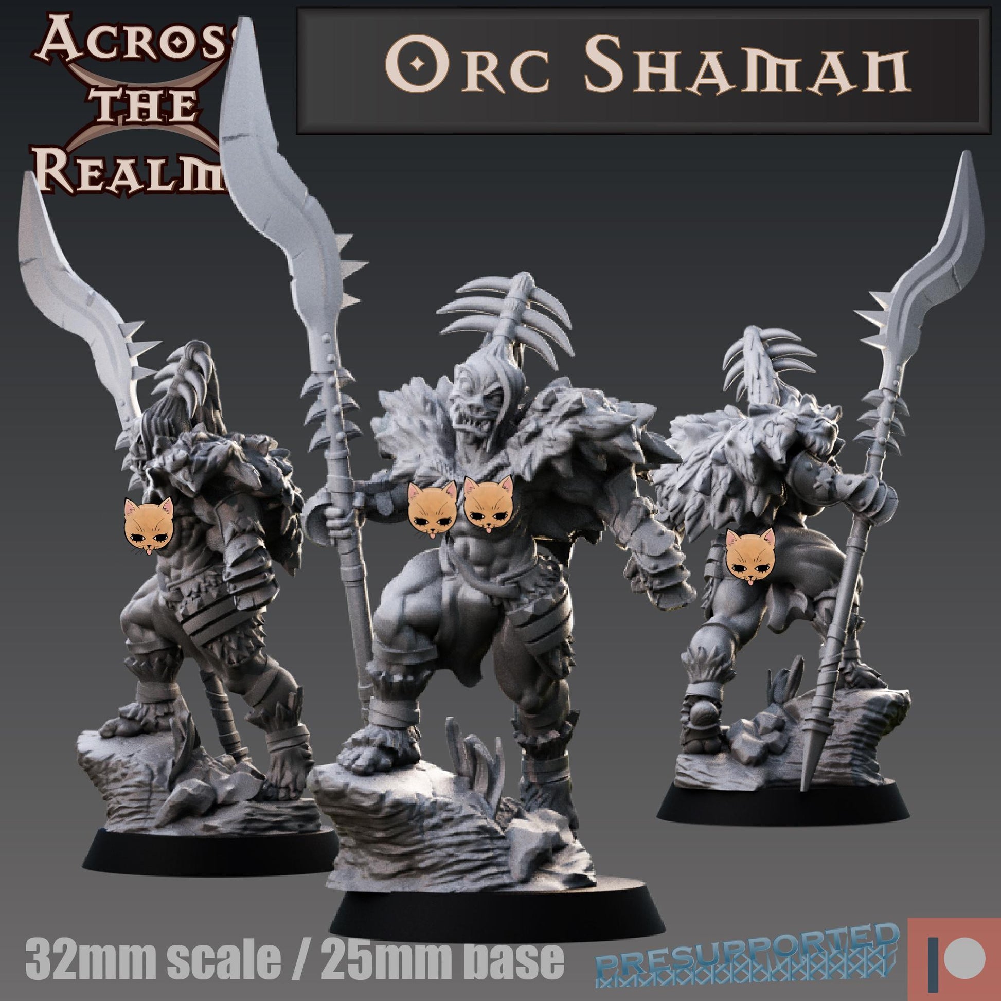 She-Orc Shaman Miniature | Across the Realms