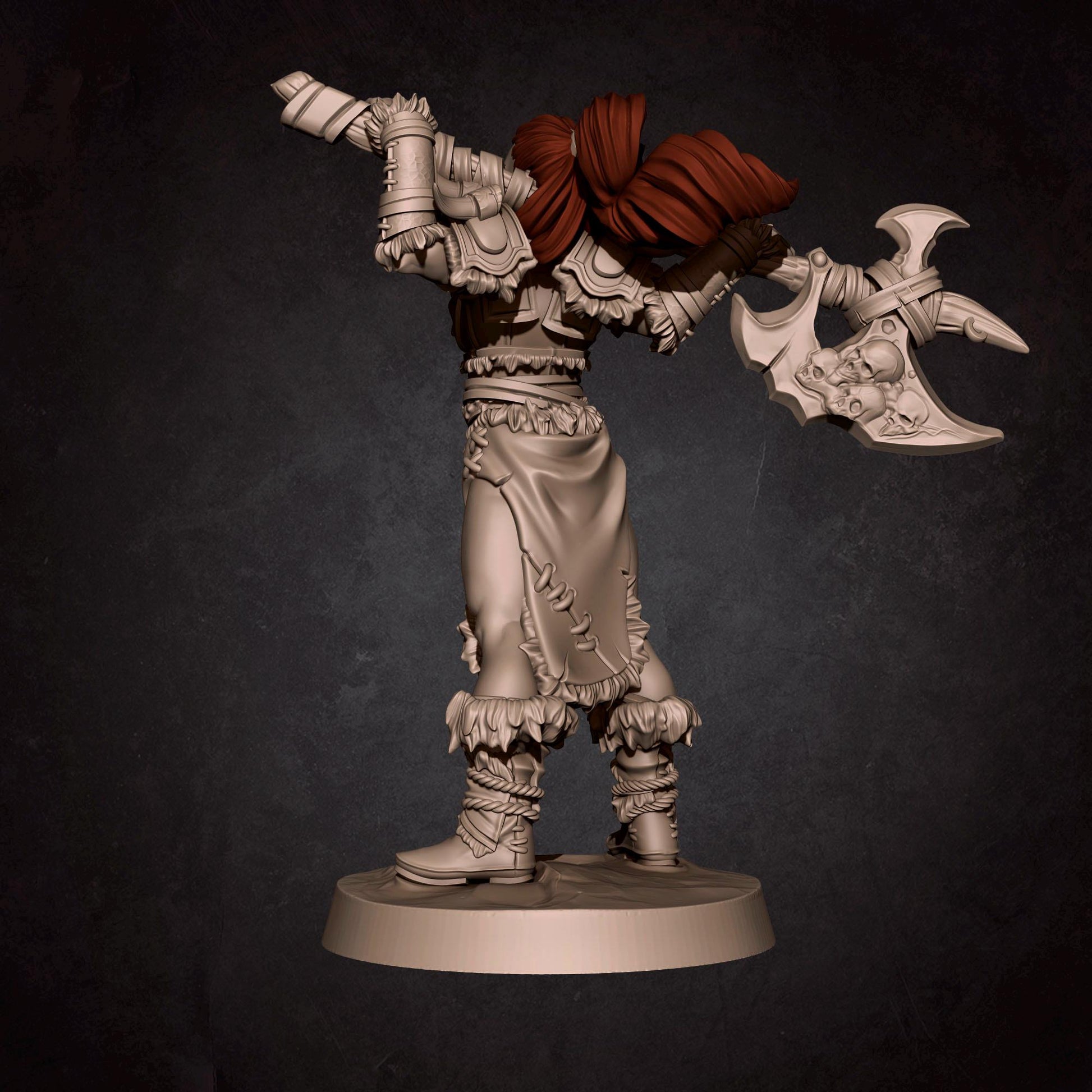 Iyra the Barbarian Miniature | Bite the Bullet