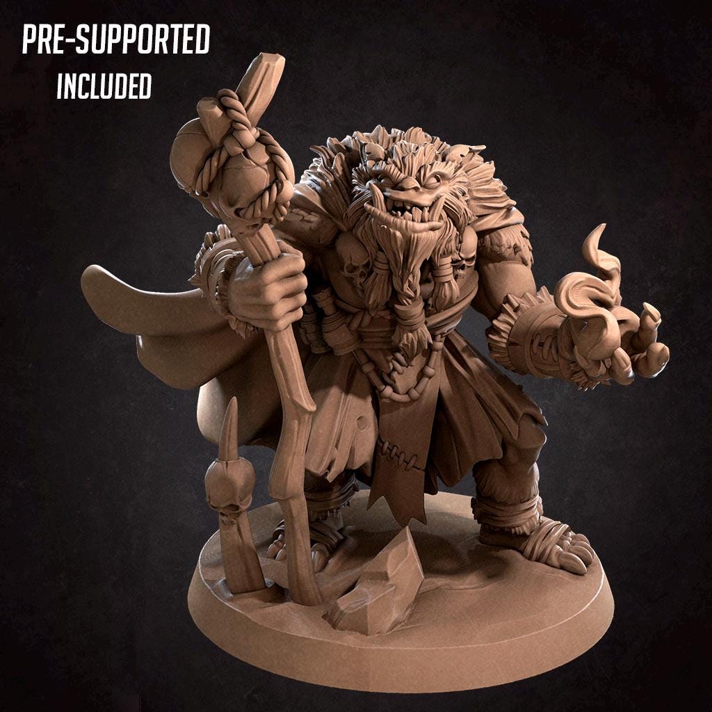 Bugbear Shaman Miniature | Bite the Bullet