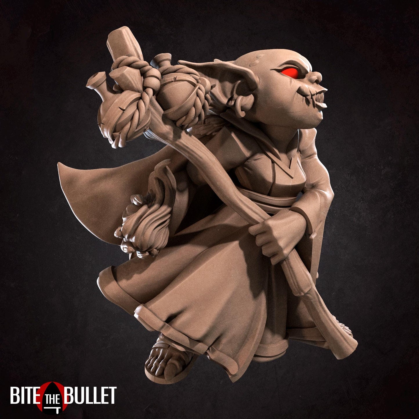 Goblin Wizard Miniature | Bite the Bullet