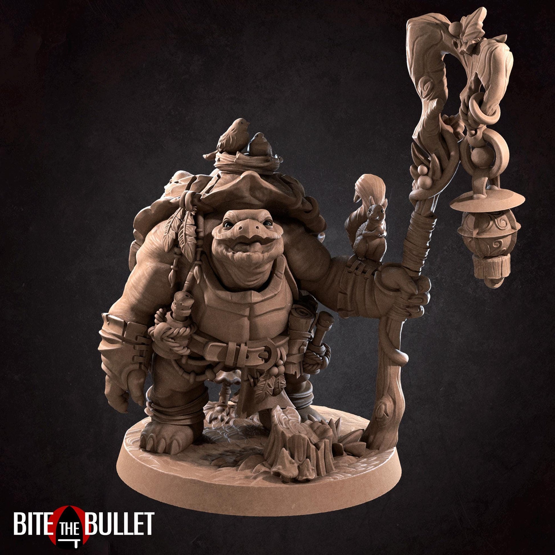 Tortle Druid Miniature | Bite the Bullet