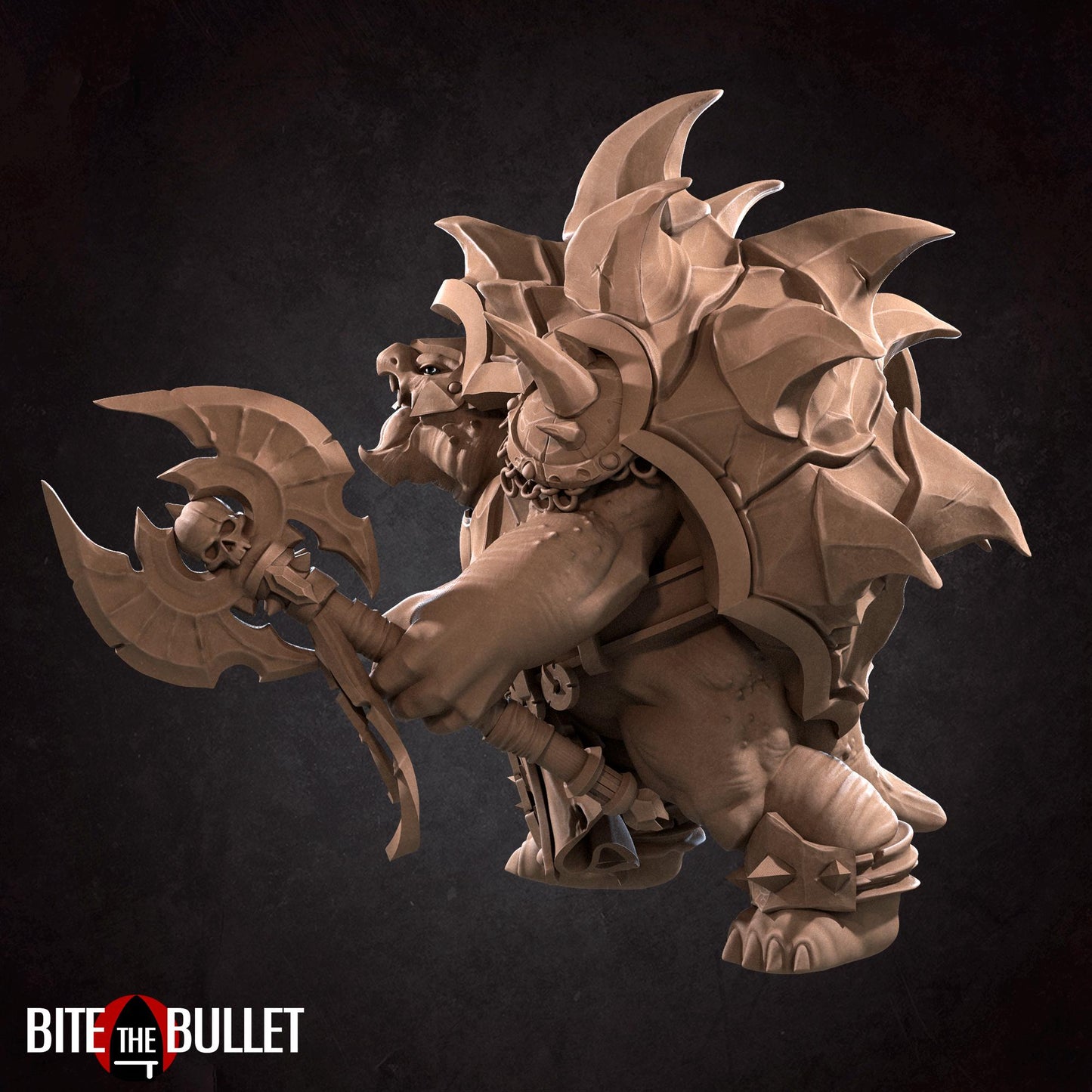 Mik'e, The Irritated Tortle Miniature | Bite the Bullet