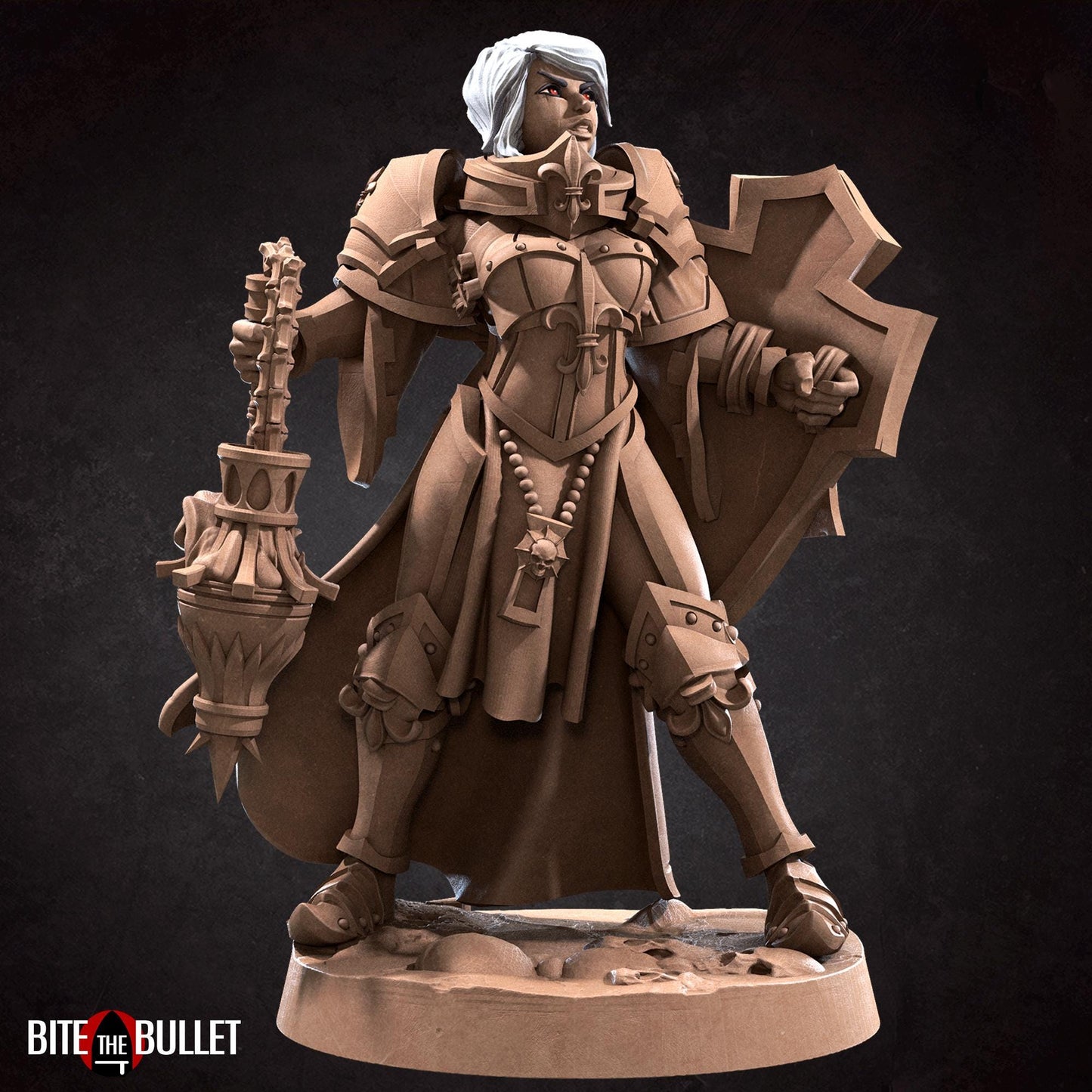 Diana, the War Sister Purifier Miniature | Bite the Bullet