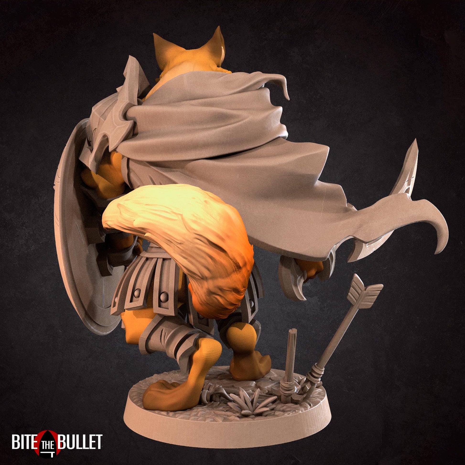 Foxfolk Warrior Miniature | Bite the Bullet