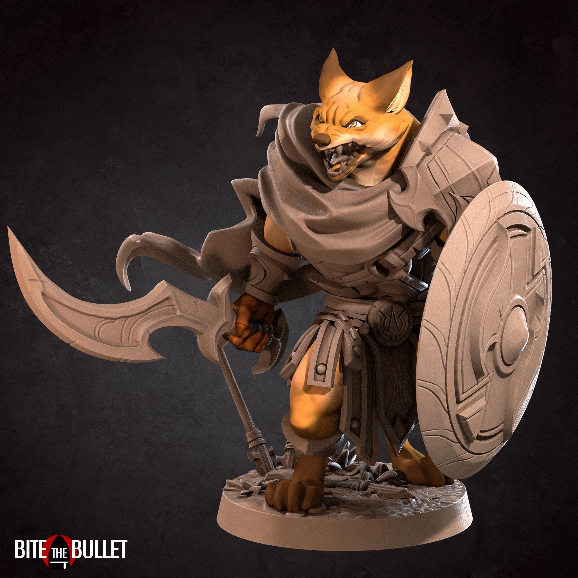 Foxfolk Warrior Miniature | Bite the Bullet