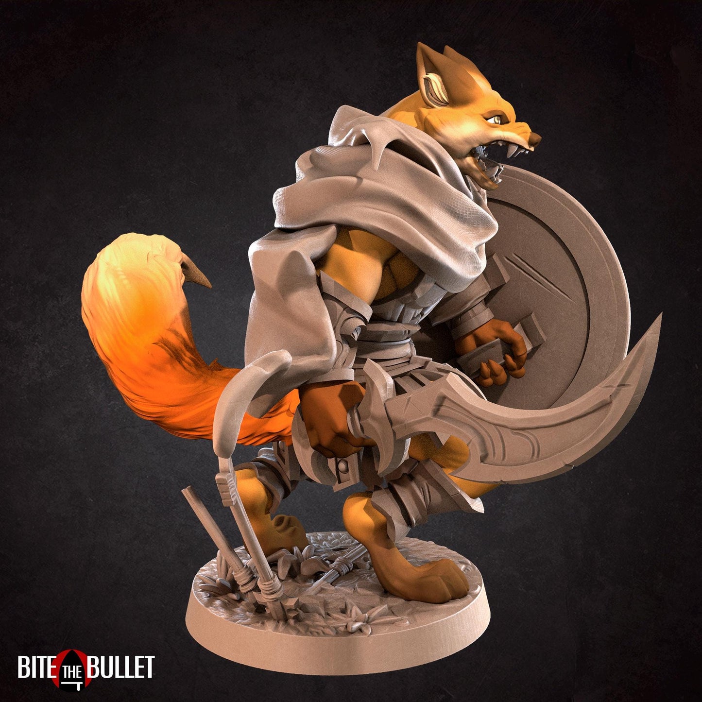 Foxfolk Warrior Miniature | Bite the Bullet
