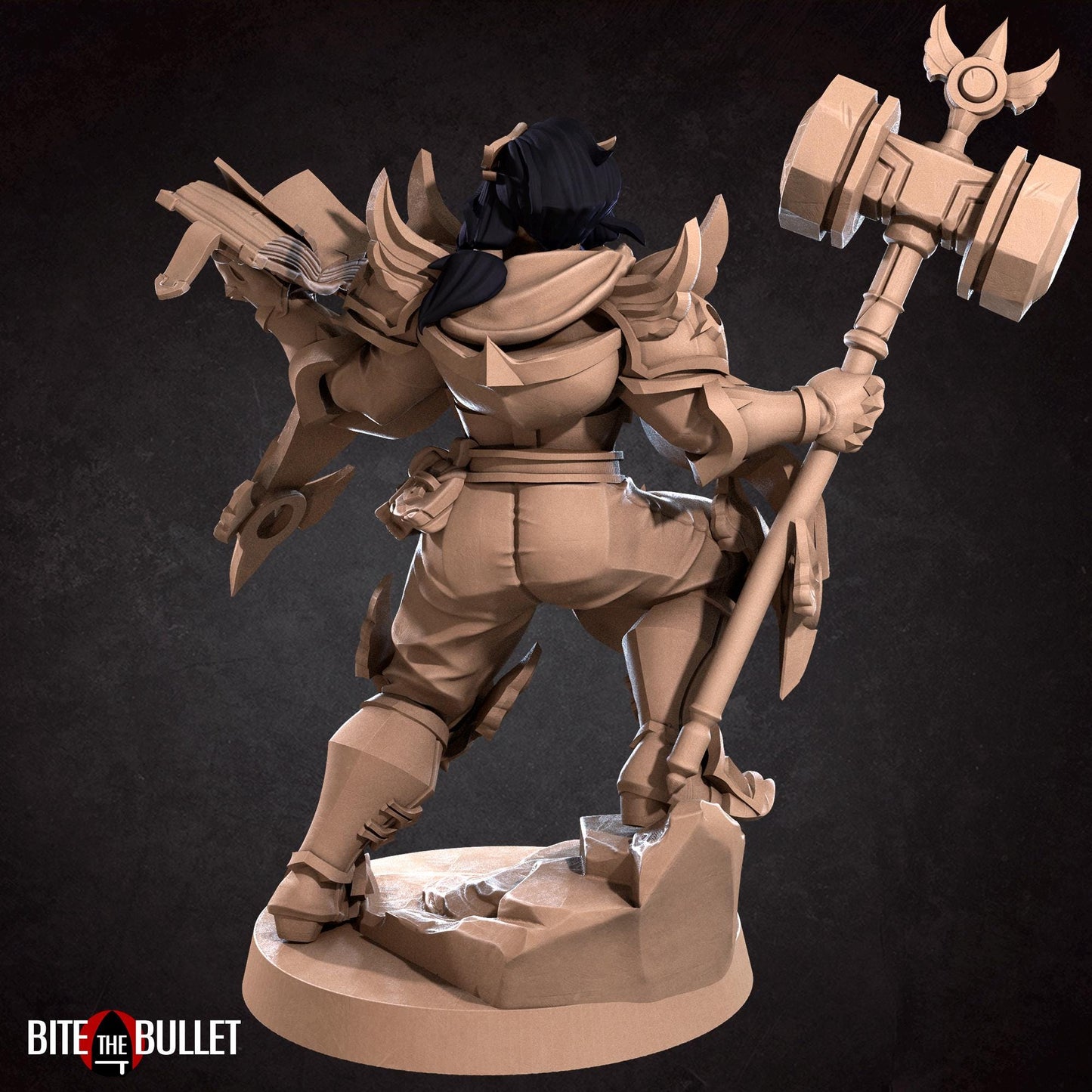 Loretta Hammerlift, the Chunky Cleric Miniature | Bite the Bullet