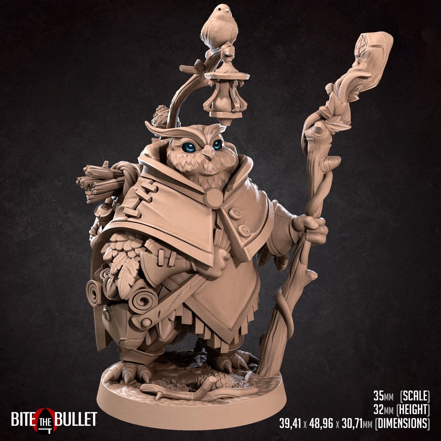 Owlfolk Forest Keeper Miniature | Bite the Bullet