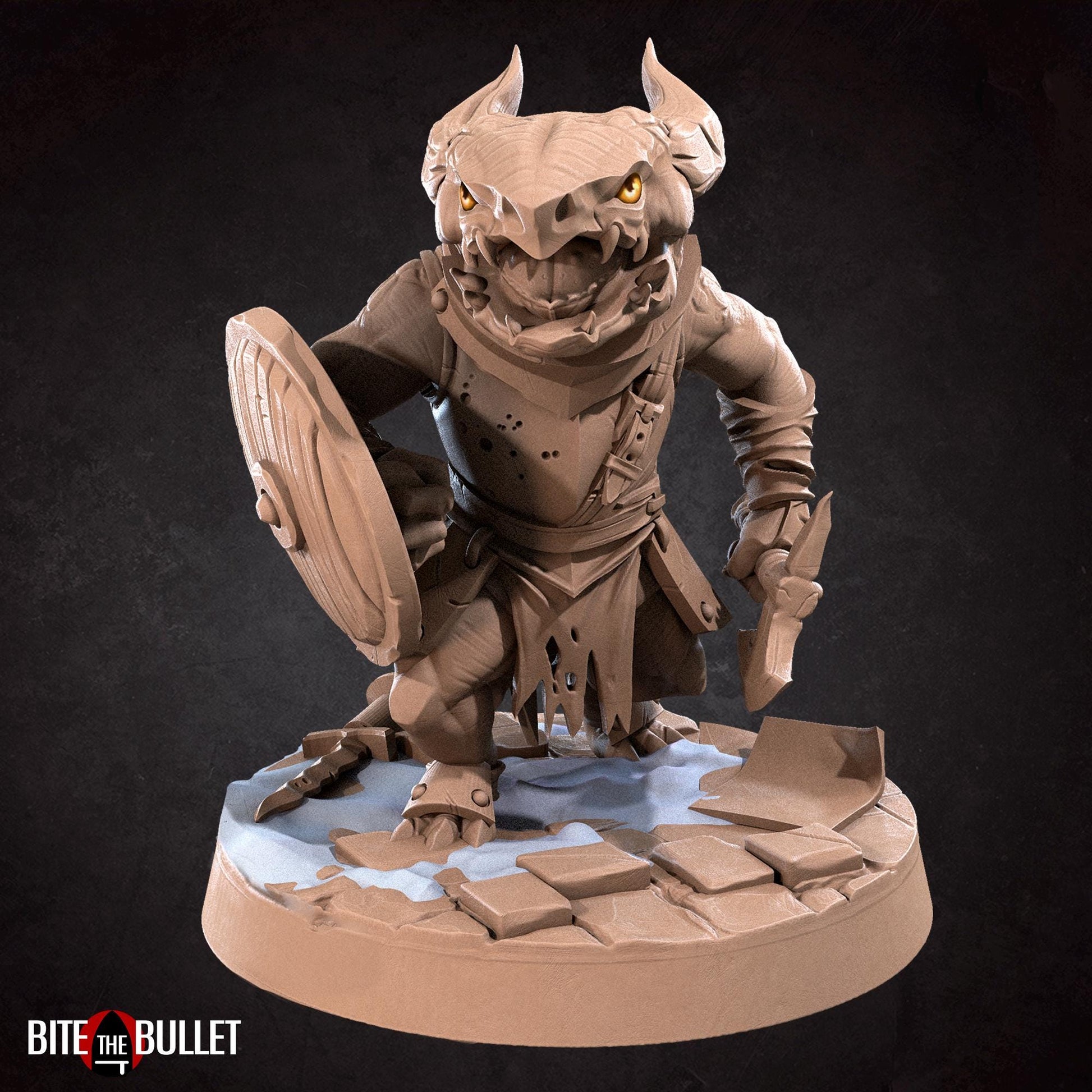 Kobold Warrior Miniature | Bite the Bullet