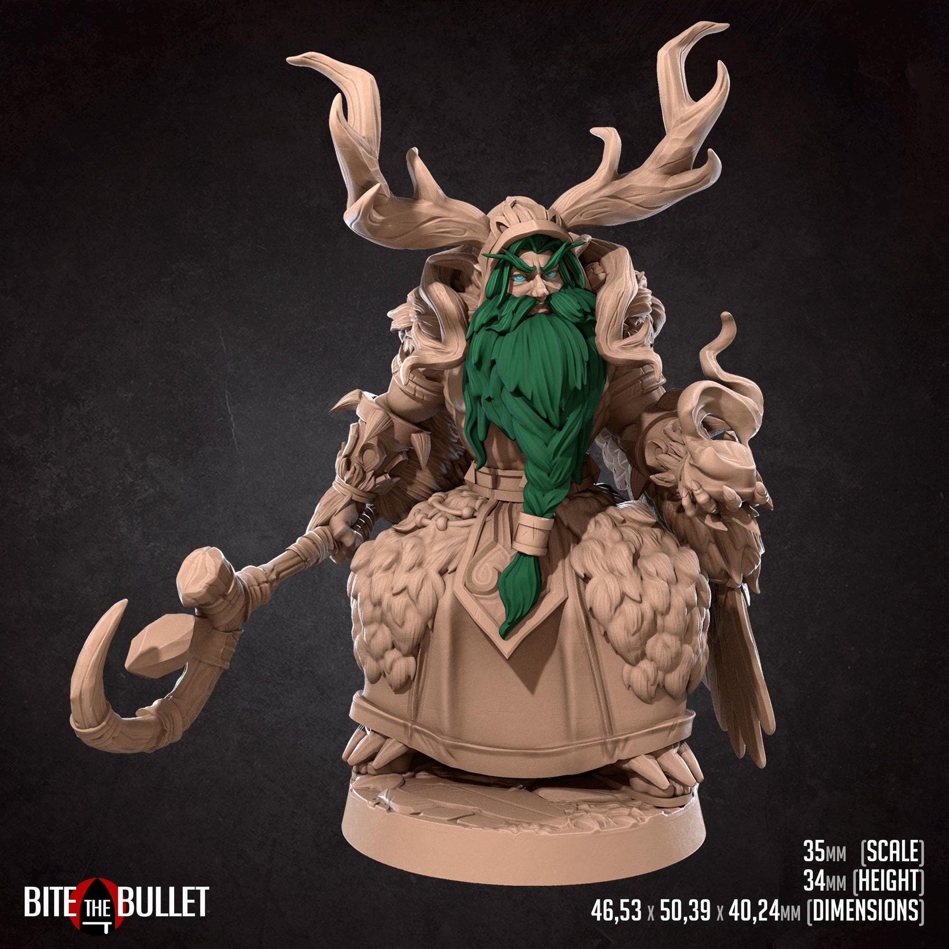 Archdruid Elf Miniature | Bite the Bullet