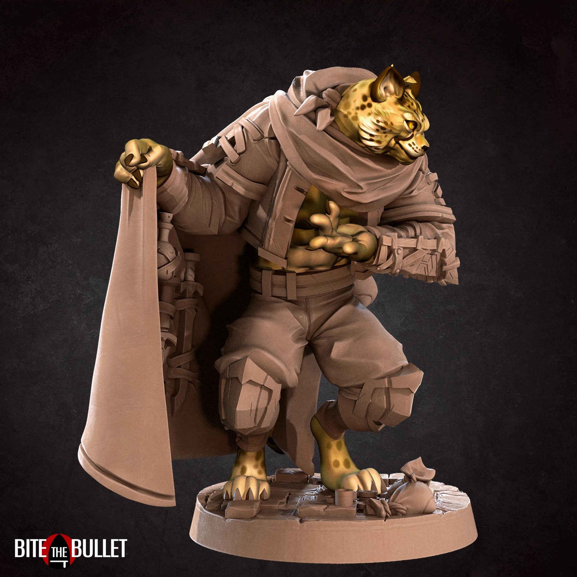Tabaxi Merchant Miniature | Bite the Bullet