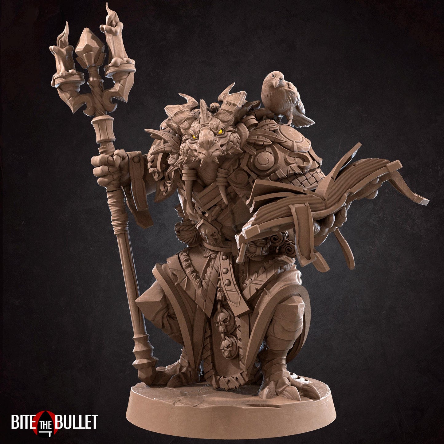 Dragonborn Warlock Miniature | Bite the Bullet
