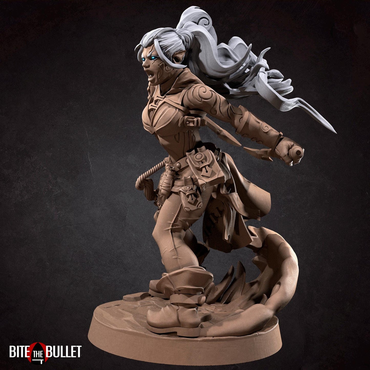 Air Genasi Ranger Miniature | Bite the Bullet