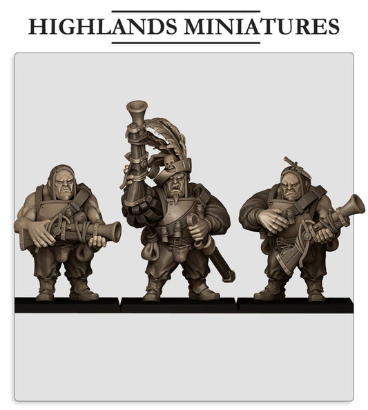 Sunland Ogres with Blunderbuss | Highlands Miniatures